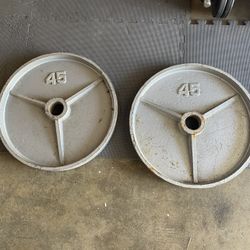 Olympic Weight Plates.  80 Dollars 