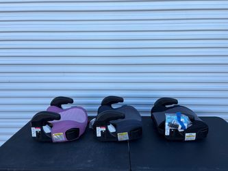 Set of 3 Graco TurboBooster 2.0 Backless Booster Seat, Pink, Blue and Grey