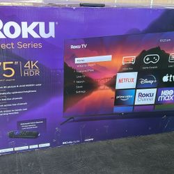 75" Roku 4k Smart Dolby Audio TV