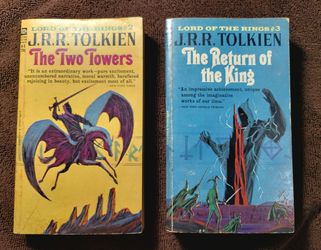 THE LORD OF THE RINGS Unauthorized 1965 ACE Paperbacks JRR Tolkien EXC 2 & 3