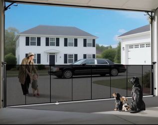 200” Retractable Baby Dog Gate Extra Wide 42” Safety Gate