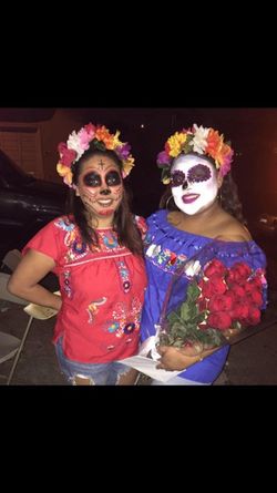 Día de los muertos head band.