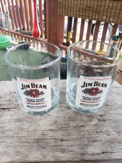 Jim Bean Whiskey Glasses 