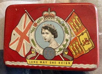 70-Year-Old OXO Coronation Commemorative Tin