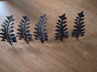 Bronze Leaf Wall Decorations.