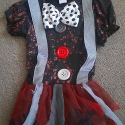 Scary Clown Dress With Bag