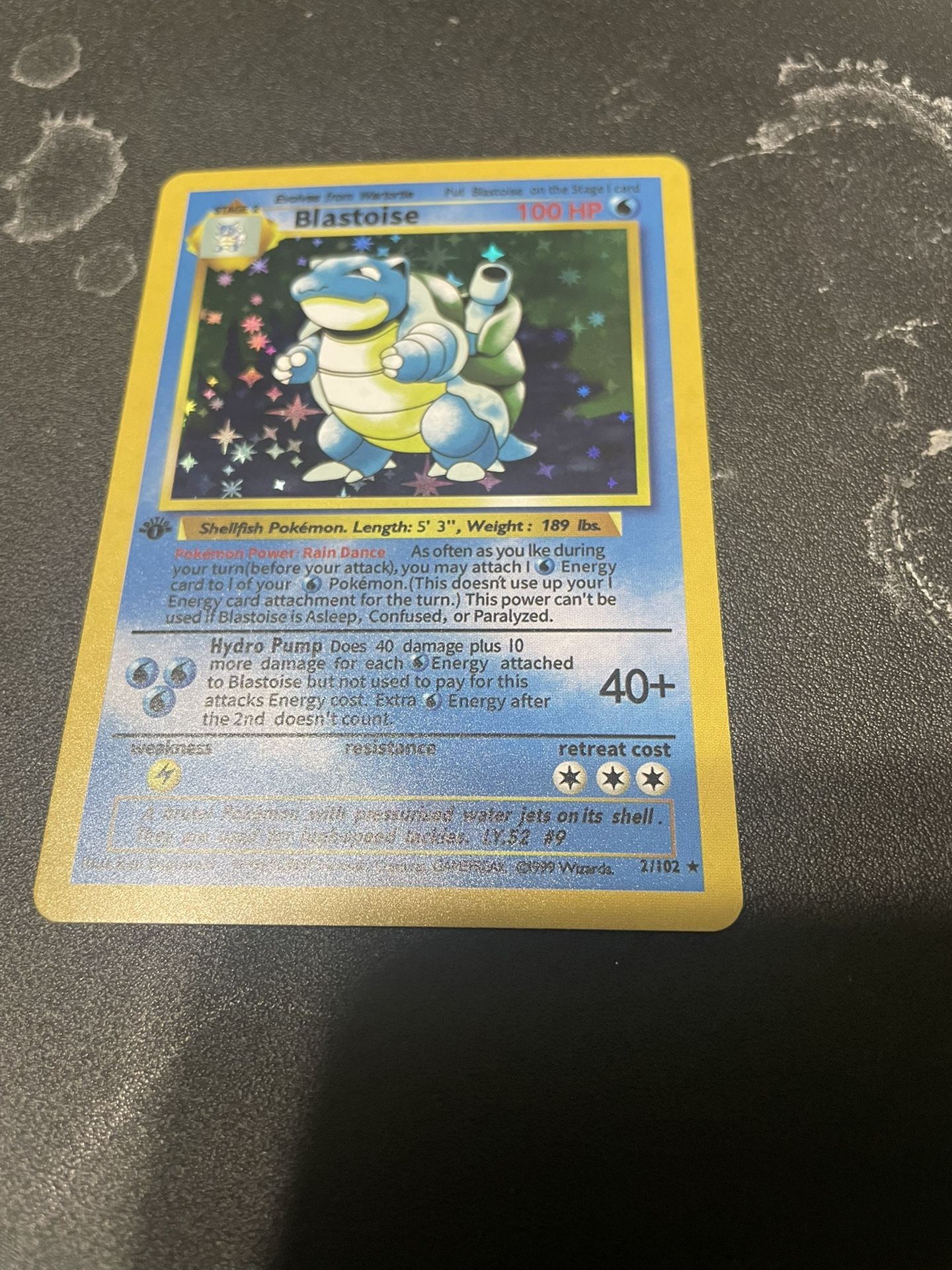 Blastoise Promo Pokémon Card 1st Edition