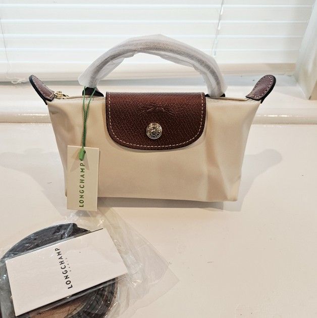 Longchamp mini with top handle and crossbody bag purse White gift,All Products : American Fashion Style Bags On Sale