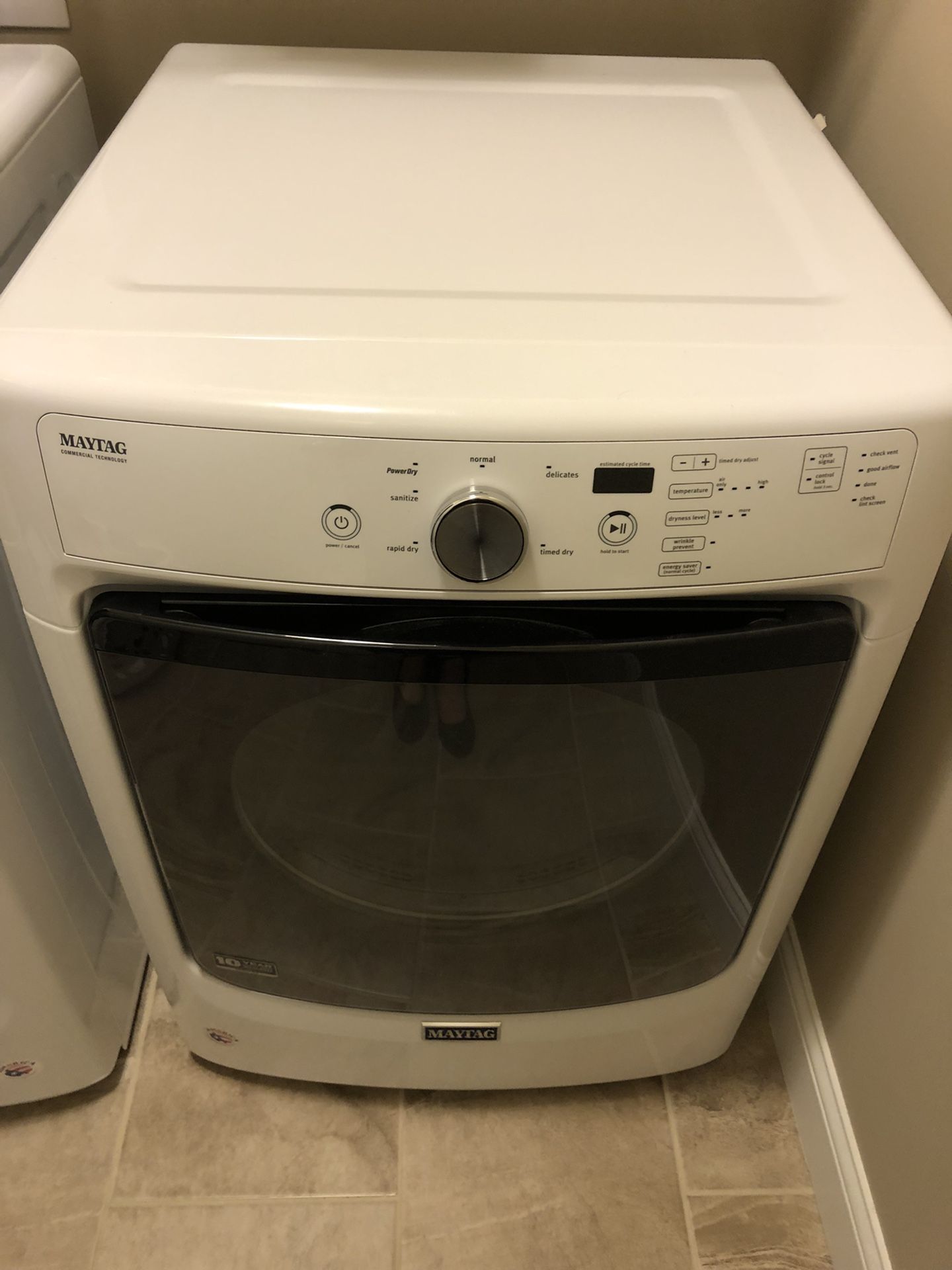 Maytag Gas Dryer - In Excellent Condition, No Damage, Lightly Used