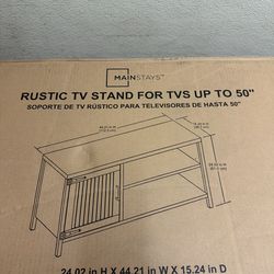 New TV Stand for TVs up to 50", Black
