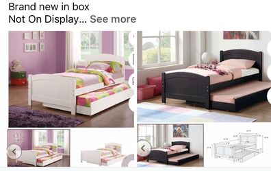 Bed twin and twin trundle twin not including mattress