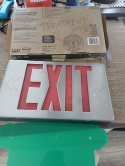 Exit sign