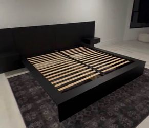 Black bed frame