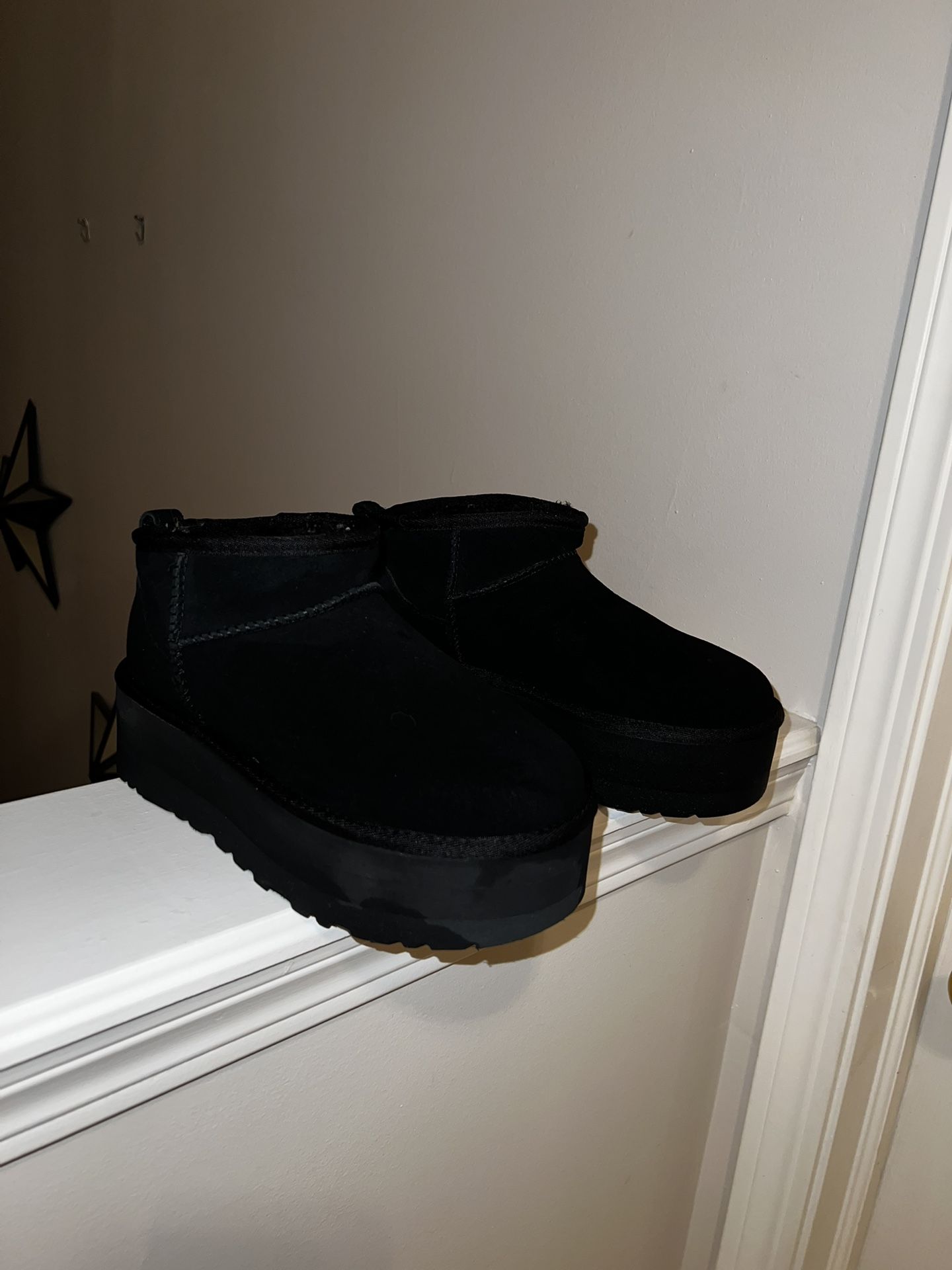 Black Platform Uggs.