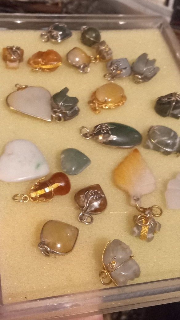 Jade Charm. Burma Natural Jade