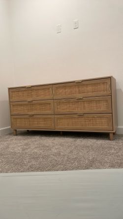 Rattan dresser