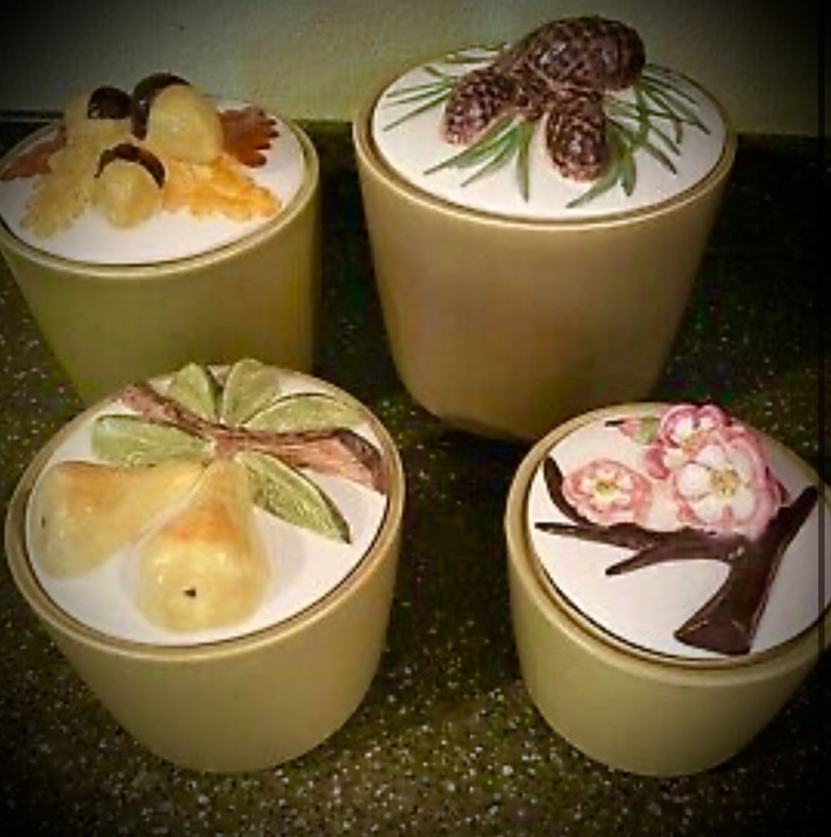 Metlox Pottery Seasons Canisters