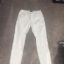 Purple Brand Jeans P001 Optic White Paint 