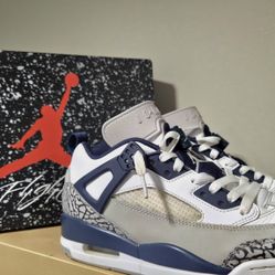 Jordan Spizike Low  White Midnight Navy