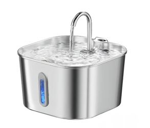 Kitty Spout Cat Water Fountain - Stainless Steel  - 74oz - 2.2L - Corded - Bowl