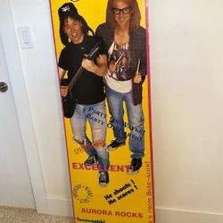 Vintage Wayne’s World Poster 62” X 20 3/4”
