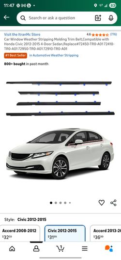 Car Window Weather Strip Molding 4dr Sedan
