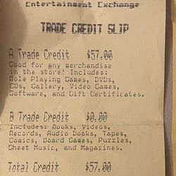 $182 Face Value In Bookmans Store Credit