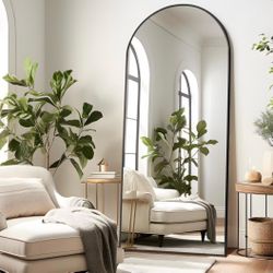 MIRROR - 70 x 32 Full Length Arch Mirror with Stand 70x32