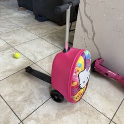 Hello Kitty Scooter Luggage For Kids