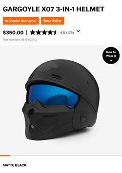 Harley-Davidson Gargoyle X07 3-in-1 Helmet