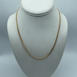 14kt Yellow Gold Fancy Link Chain 18” 