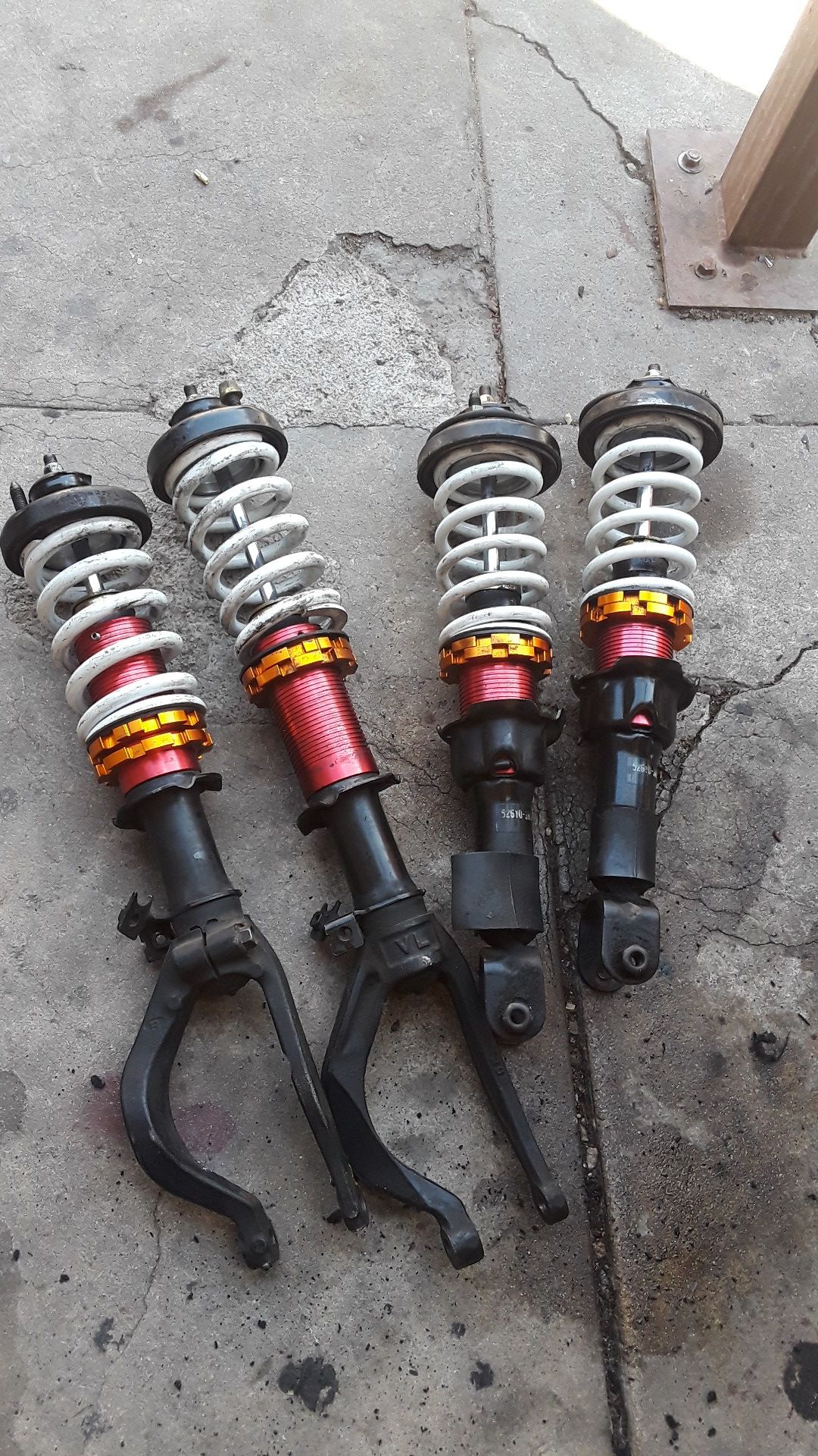 Adjustable shock absorbers for honda civic 92 to 95