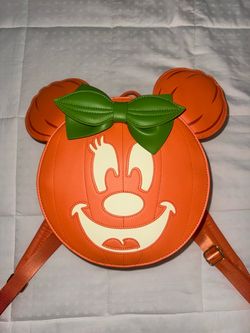 LOUNGEFLY MINNIE GLOW IN THE DARK BACKPACK