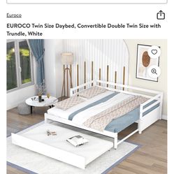 White Twin Size Daybed (convertible)