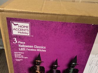 Home Accents Holiday 3-Piece LED Faceless Witches