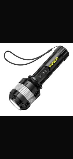 Linterna recargable de alto lúmenes 4000mAh LED🏷️ High lumen rechargeable 4000mAh LED flashlight