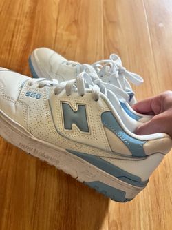 New Balance Blue and White 550s Women’s size 8 Men’s size 6.5