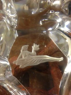 Leaded Crystal Paperweight with Goddess