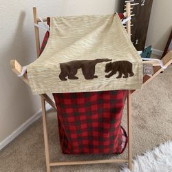 Woodland Lumberjack Themed Hamper With Mama And Baby Bear