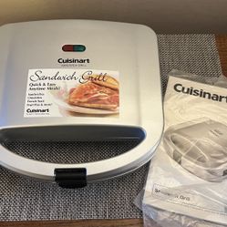 Cuisinart Nonstick Electric Sandwich Grill - Brushed Chrome Finish