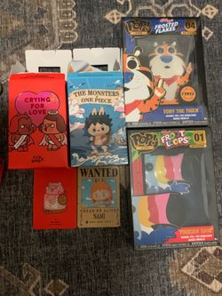 Sealed Figures and Funko Pins