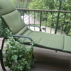 Two (2)  cushion for lounge Chaise 23x78