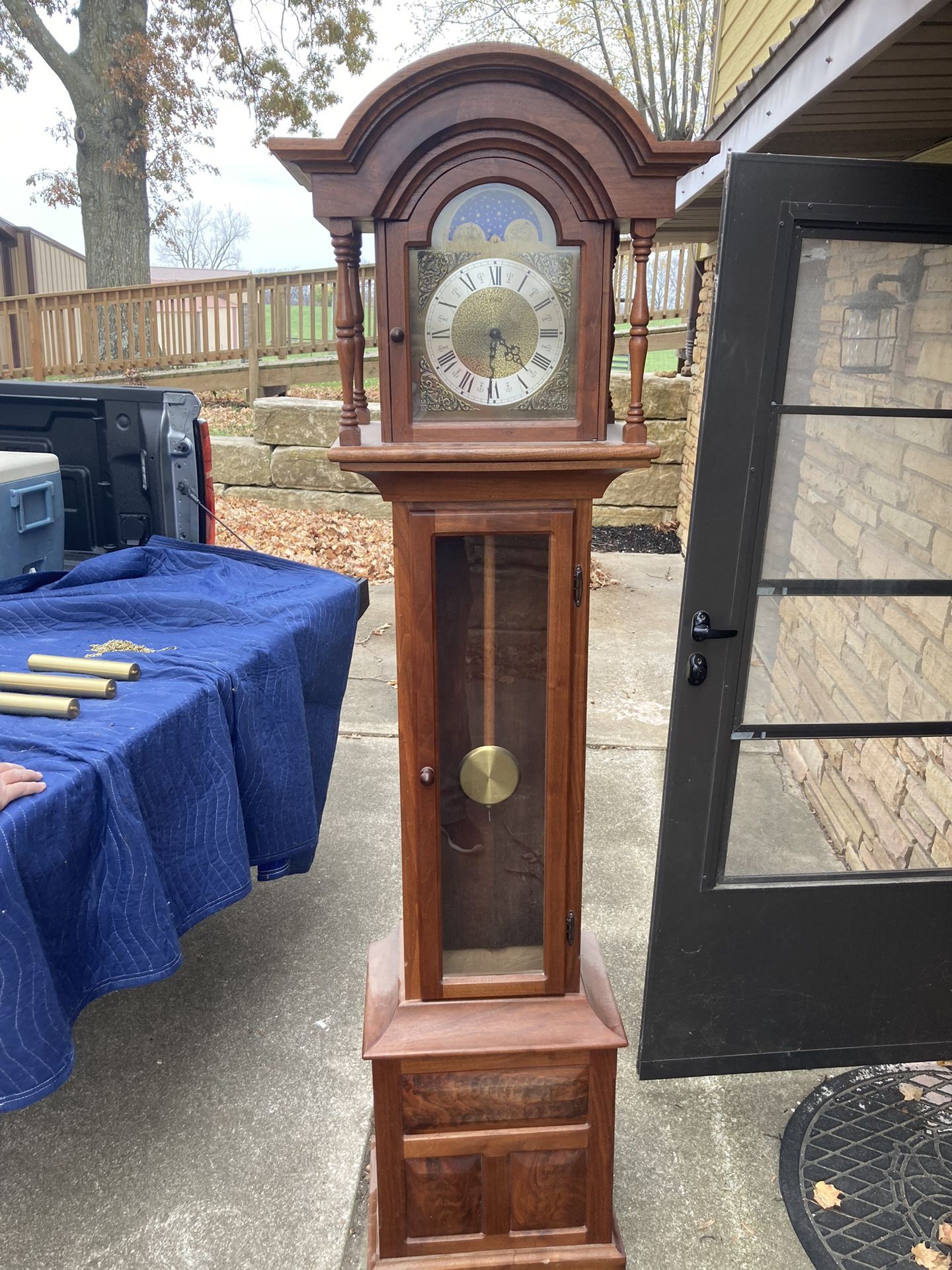Walnut Grandfather Clock