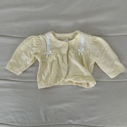 yellow babygirl cardigan 