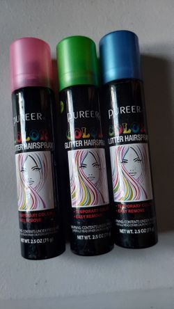 Set of 3 color Hair spray.