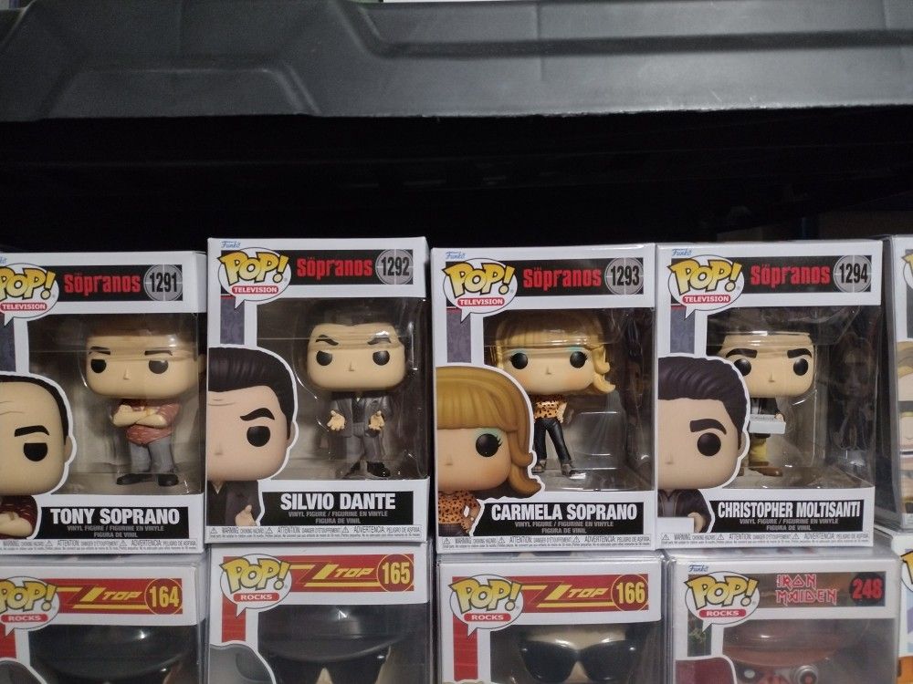 4 Brand New The Sopranos Funko Pop Set.