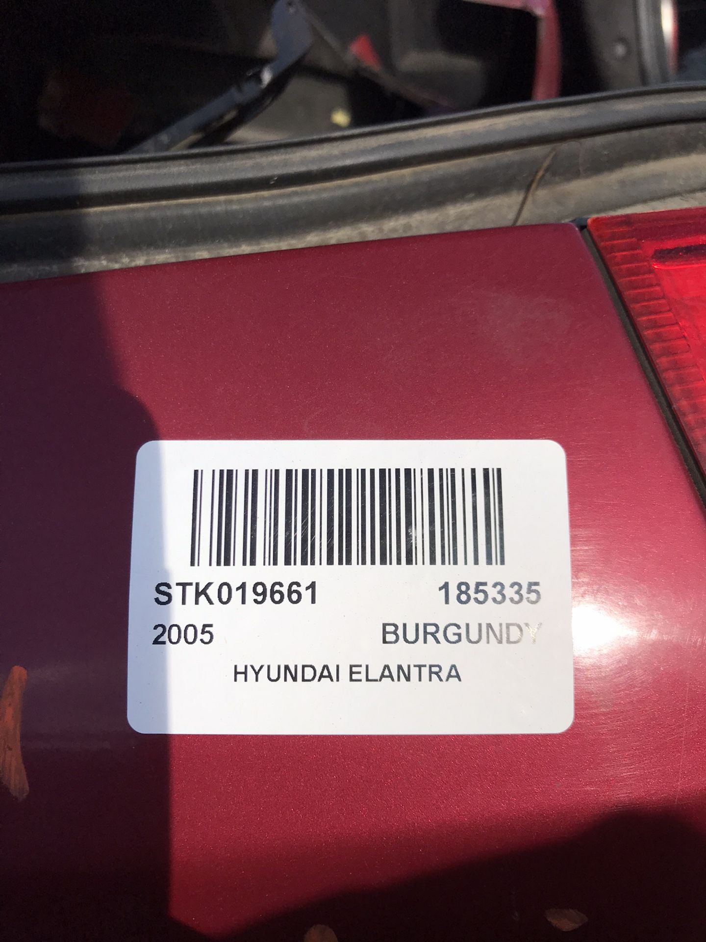 2005 Hyundai Elantra Part Out