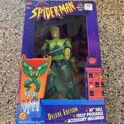 NEW Vintage 1994 Toy Biz Spider-Man Deluxe Edition 10" Figure Vulture