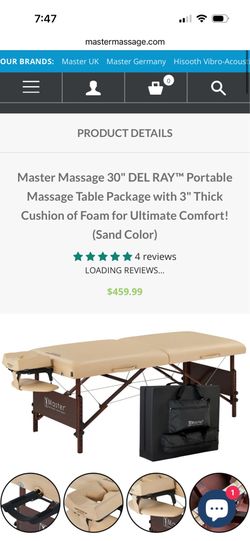 Massage table as seen here never used with carrier heavy duty