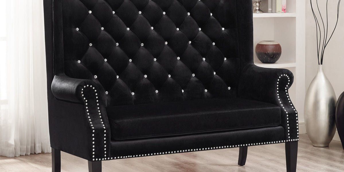 🍁🍁BRAND NEW 💢ONLY $40 DOWN PAYMENT Odina Velvet Black High Back Loveseat

by Crown Mark Furniture


